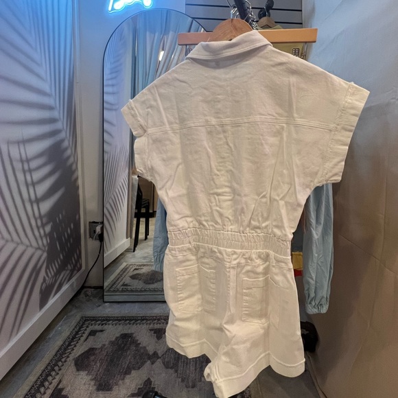 Scenic Life White Denim Romper - Picture 9 of 11